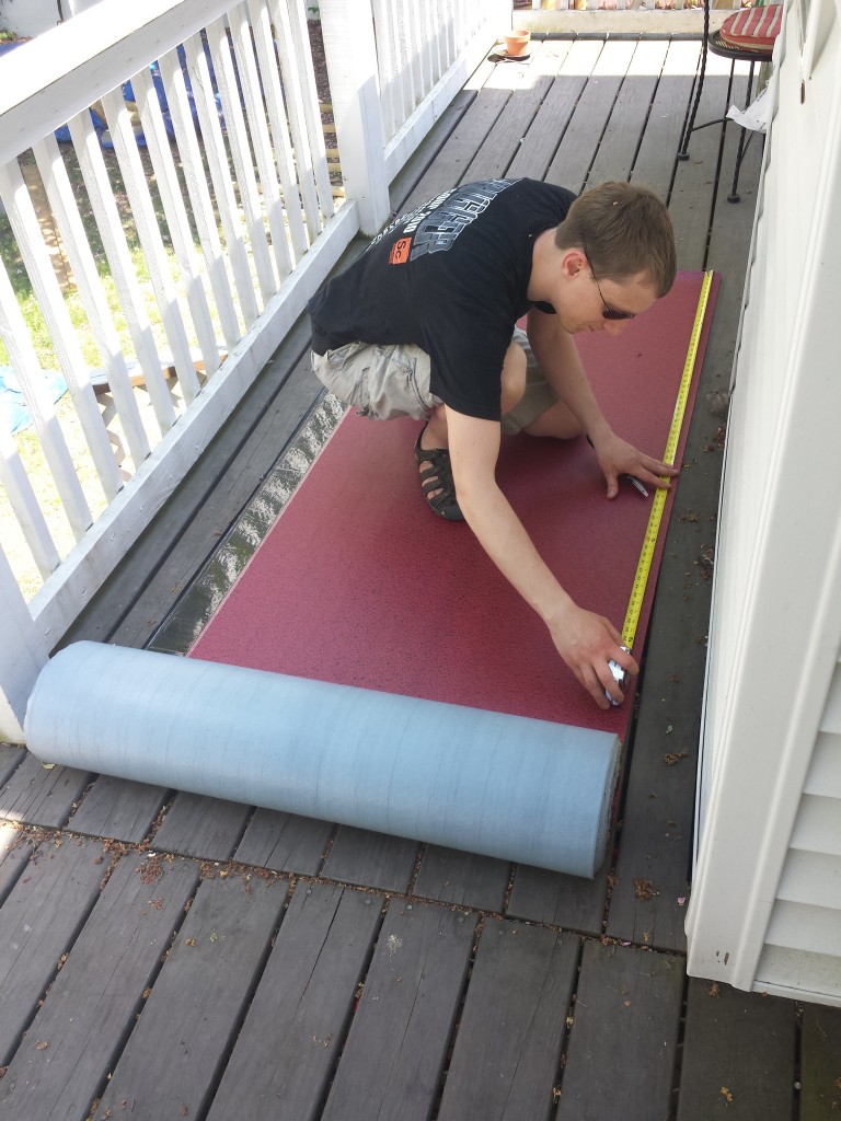 The underlayment is designed to be walked upon